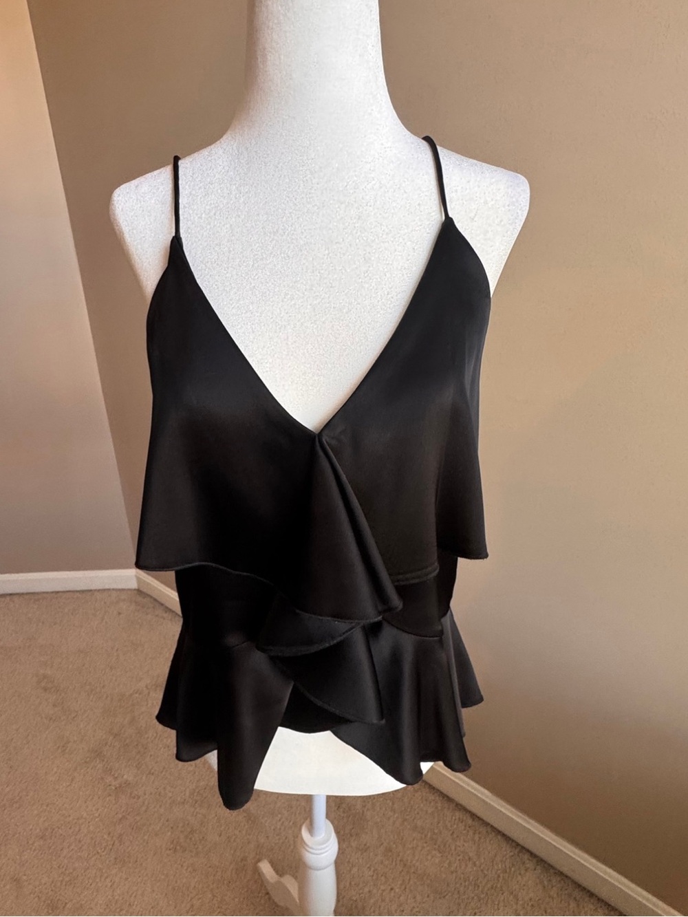 Alice + Olivia Women's Katherine Ruffle Cami Top Size Medium